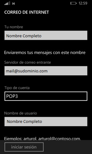Datos Usuario